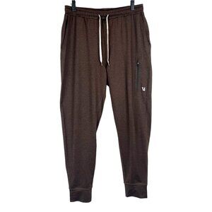 VUORI Men's Sunday Performance Jogger Pants is Java Heather Brown Size M V416